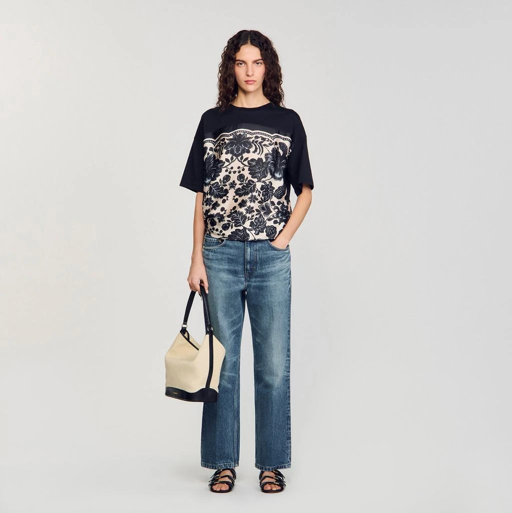 Sandro Floral motif T-shirt 1