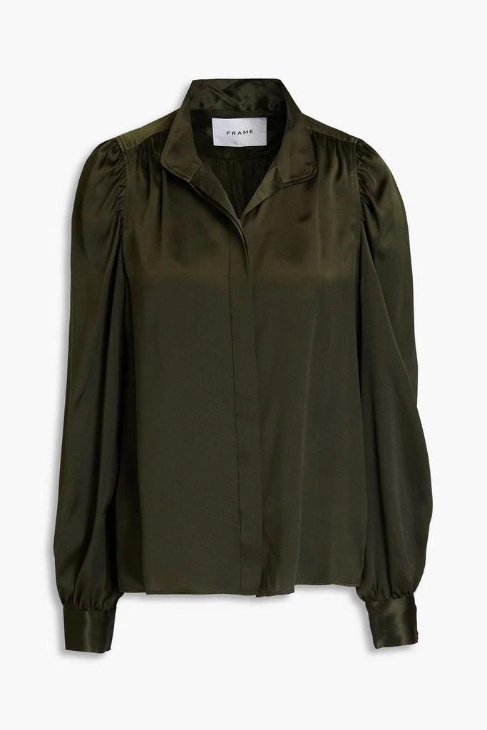 FRAME Gillian silk-satin shirt 1