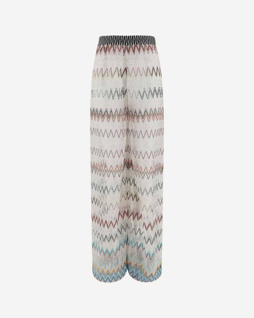 Missoni Zig zag patterned mesh Pants 1