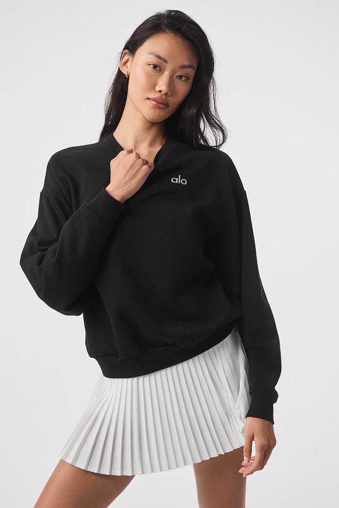 Alo Accolade Crew Neck Pullover - Black