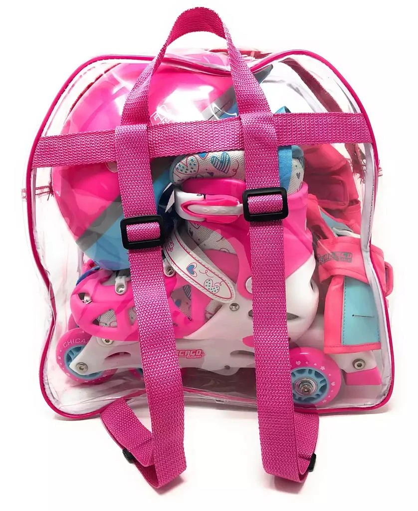 Chicago Skates Chicago Adjustable Inline Training Skate 8pc Combo Set - Size M (1-4) 5