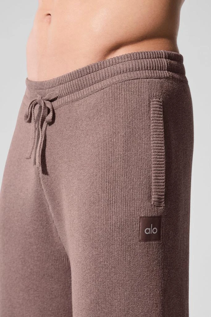 Alo Scholar Straight Leg Sweatpant - Mushroom Heather 4