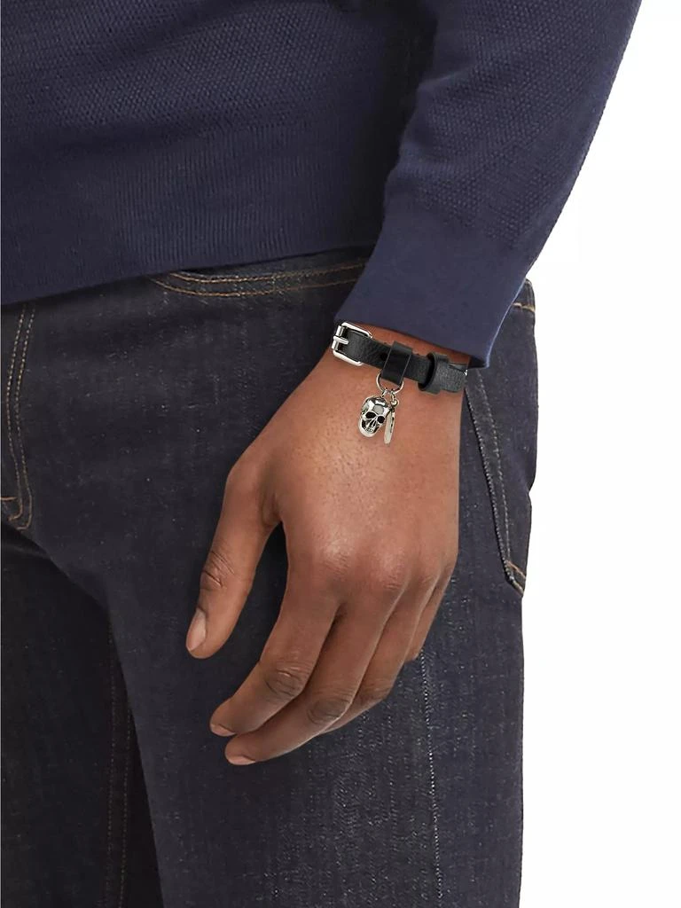 Alexander McQueen Studded Leather Wrap Bracelet 2