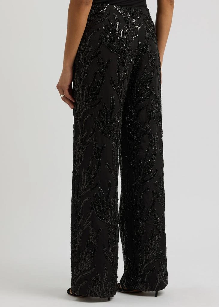 Stine Goya Sequin-embellished wide-leg twill trousers 3