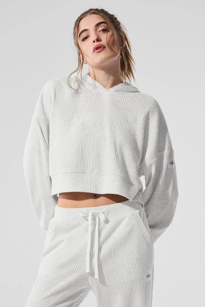 Alo Muse Hoodie - White Heather 4