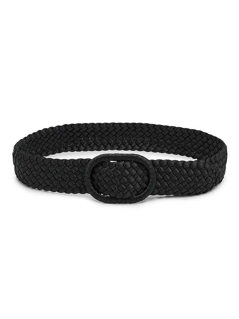 Totême Wide Braided Leather & Nylon Belt 1