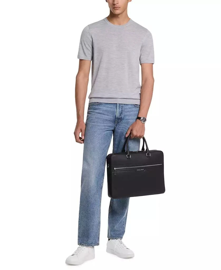 Michael Kors Men's Explorer Leather Logo Briefcase 3