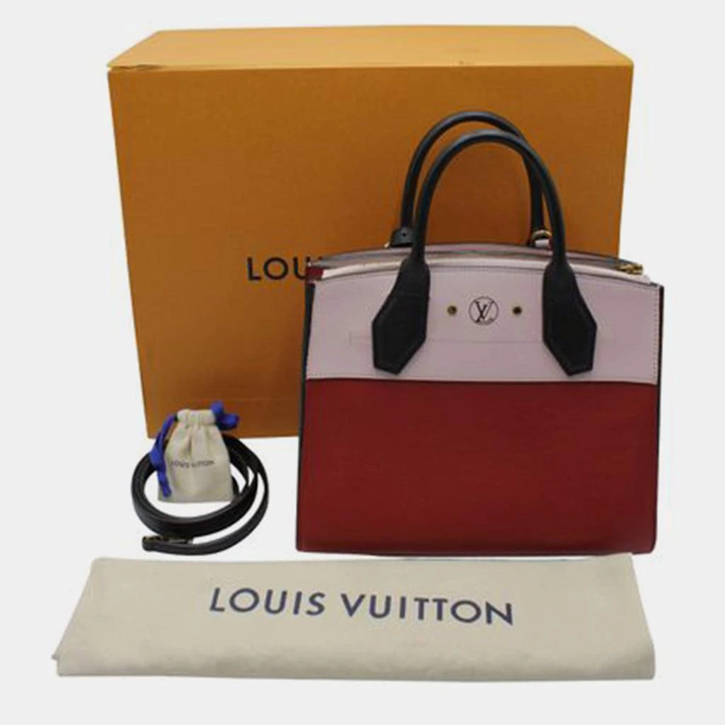 Louis Vuitton LOUIS VUITTON Red and Pale Pink City Steamer Hand Bag 2017 HANDBAGS 6