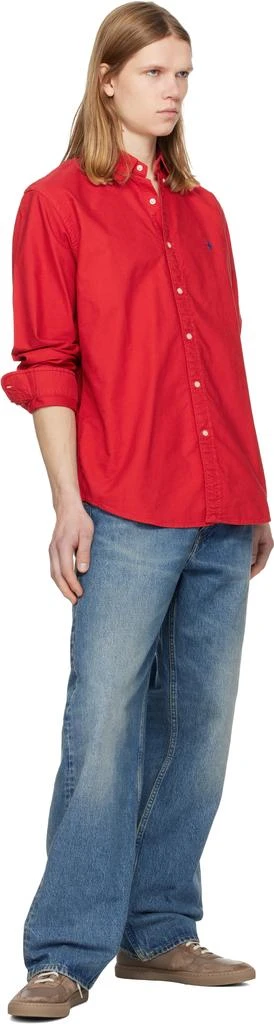 Ralph Lauren Red Garment-Dyed Oxford Shirt 4