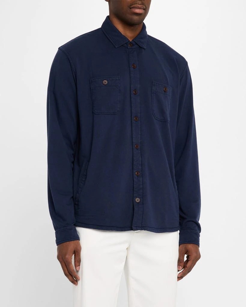 Peter Millar Men's Lava Wash Fleece Knit Shirt Jacket 4