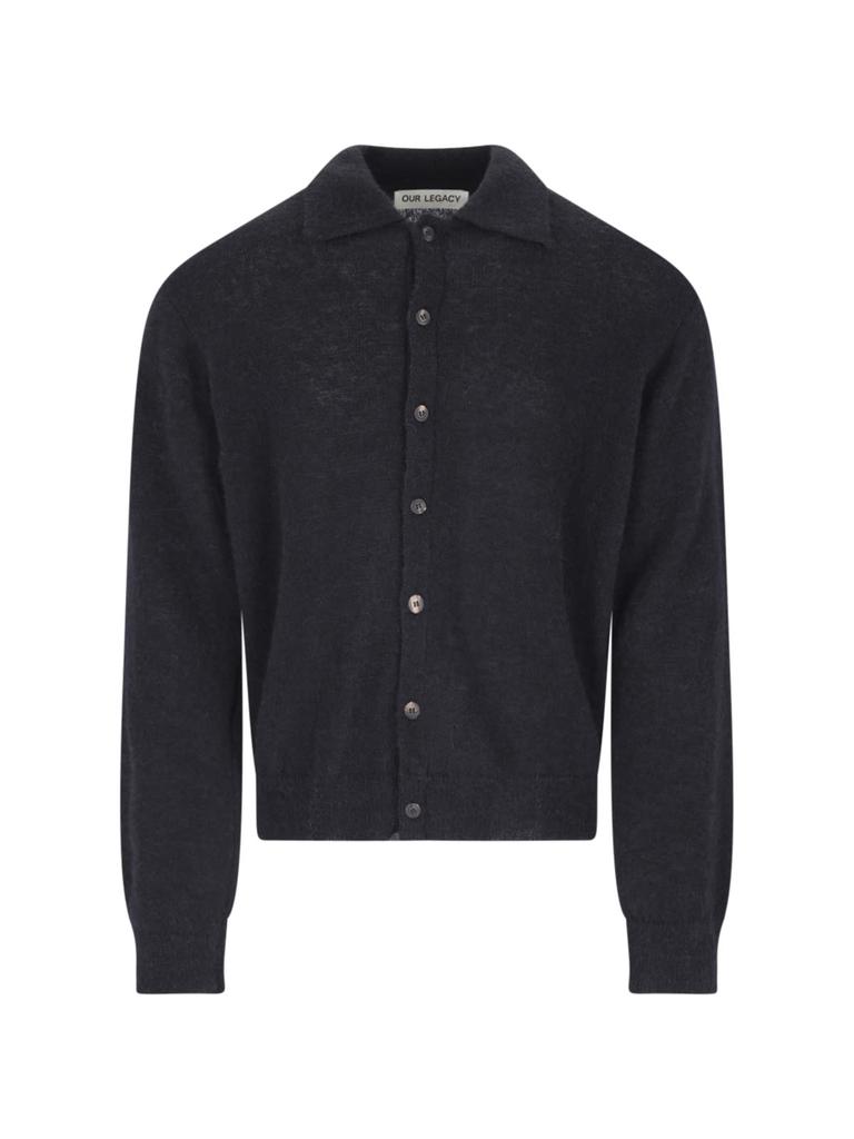 トップス OUR LEGACY EVENING POLO Black Our Legacy Evening Polo Black Fuzzy Alpaca