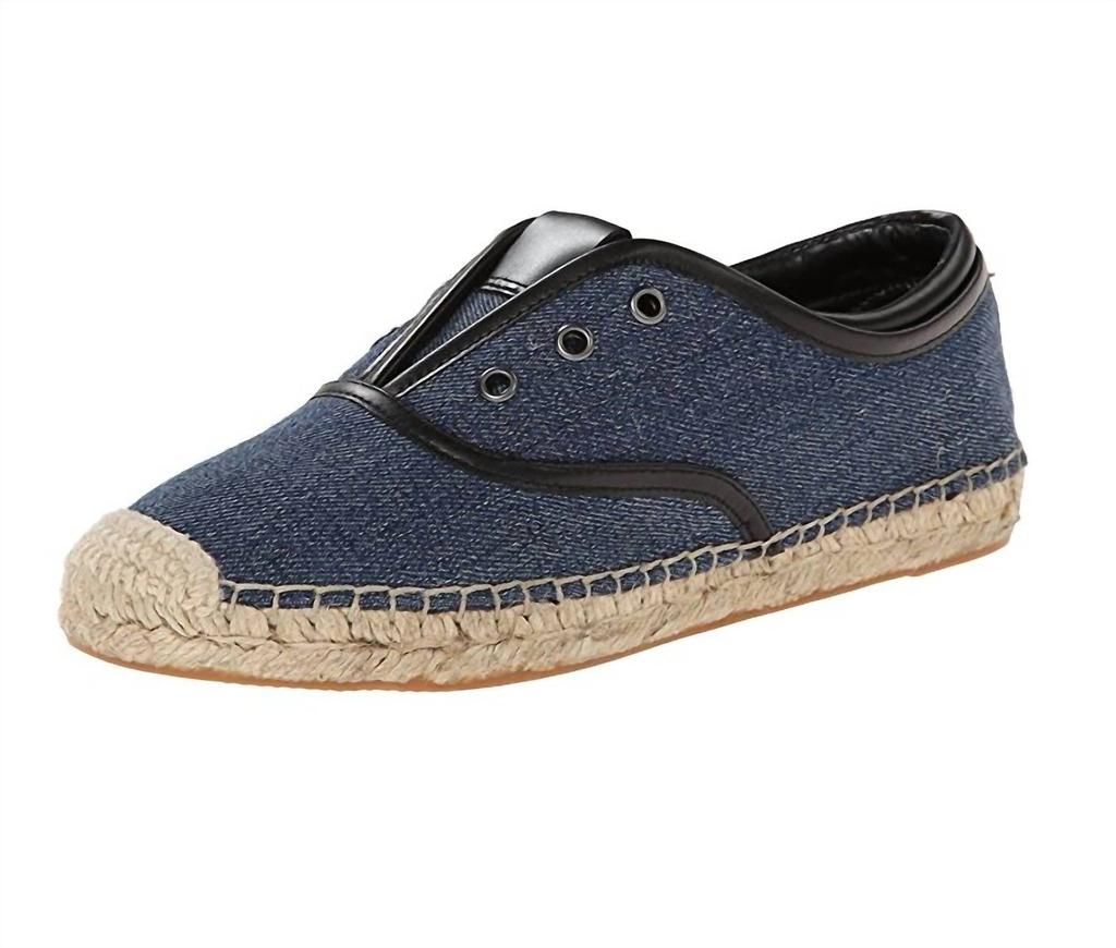 Tahari Elie Tahari - Women's Mako Denim Slip-On Oxford Espadrille Sneakers
