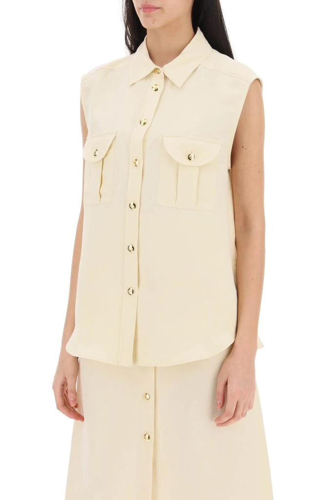 BLAZÉ MILANO savannah pekín sleeveless shirt 4