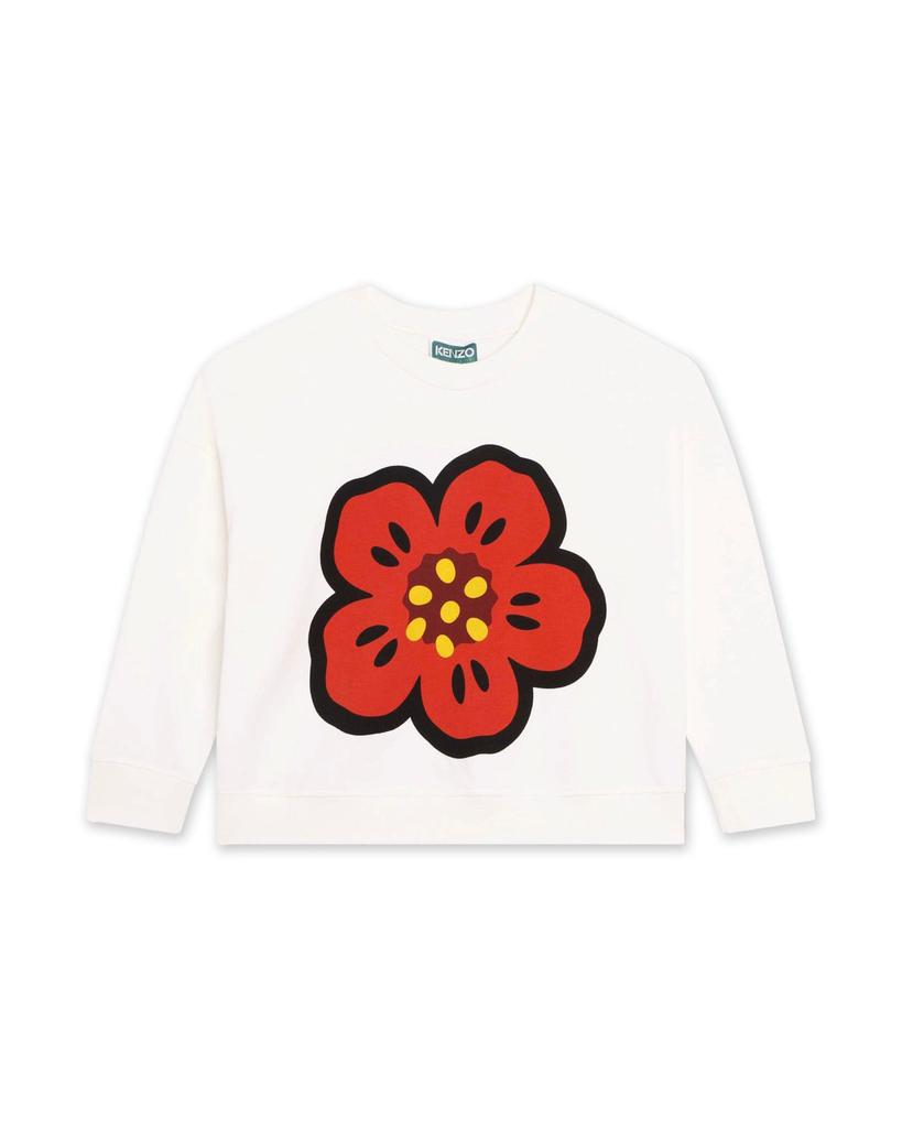 Kenzo Sweat Ivoire - Enfant Fille - Kenzo Kids