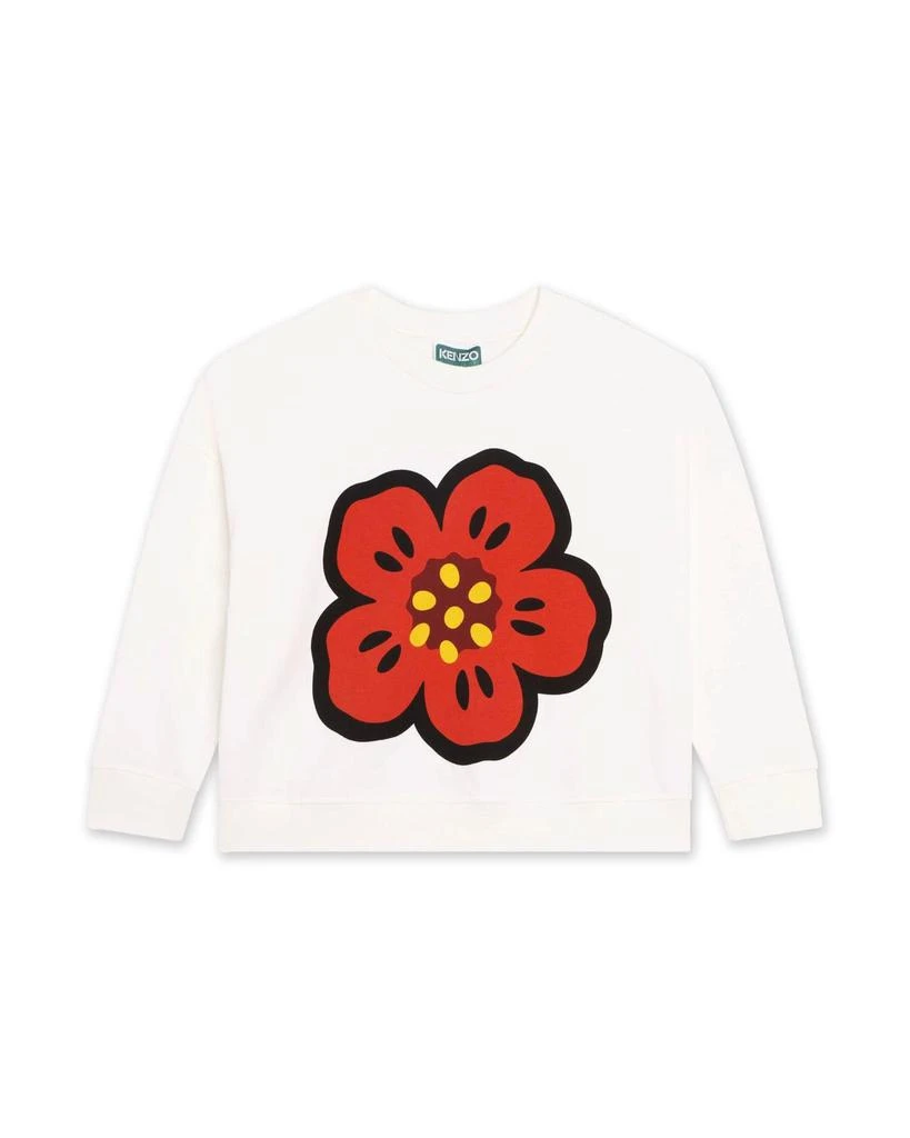 预计3周后发货 Kenzo Sweat Ivoire - Enfant Fille - Kenzo Kids 1