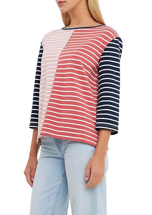 English Factory Factory Striped Color Blocked 3 4 Length Sleeve Tee 2
