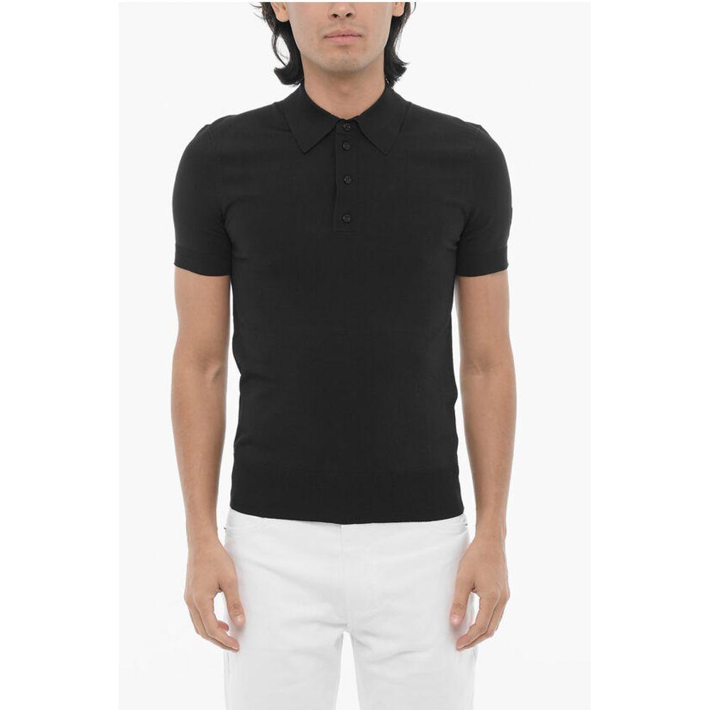 Neil Barrett Technical Fabric Slim Fit Polo Men's Shirt