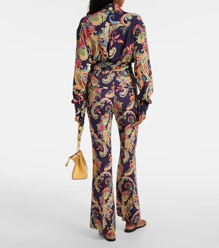 ETRO Paisley high-rise flared pants 3