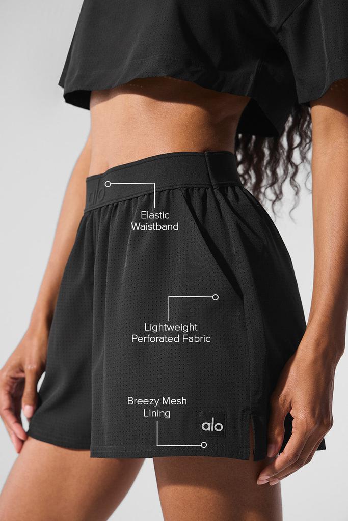 Alo Mesh Mirage Short - Black