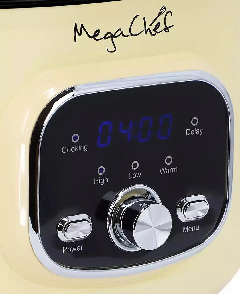 MegaChef 3.5 Quart Oval Electric Slow Cooker 4