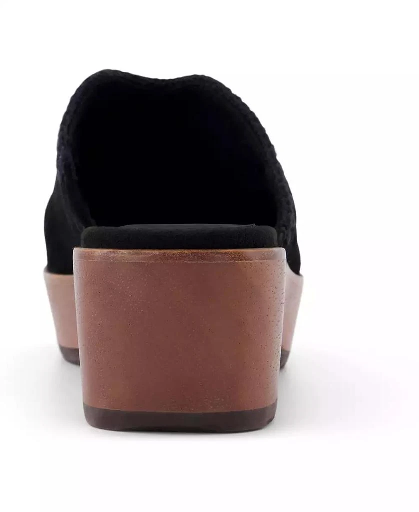 TOMS Women's Addison Suede Wood Mule Clog 7