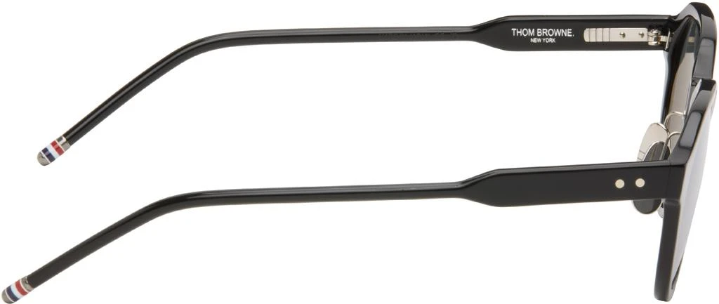 Thom Browne Black Acetate Oval Sunglasses 2