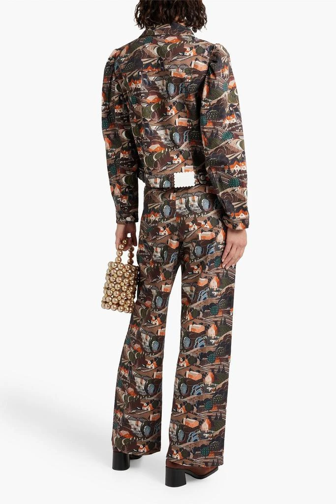 shrimps Aloe printed cotton-twill jacket 3