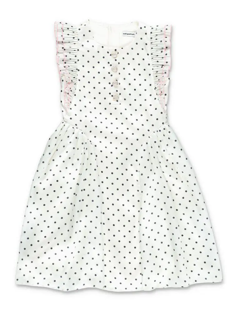 Self Portrait Self-portrait Kids Polka Dot Ruffle Dress