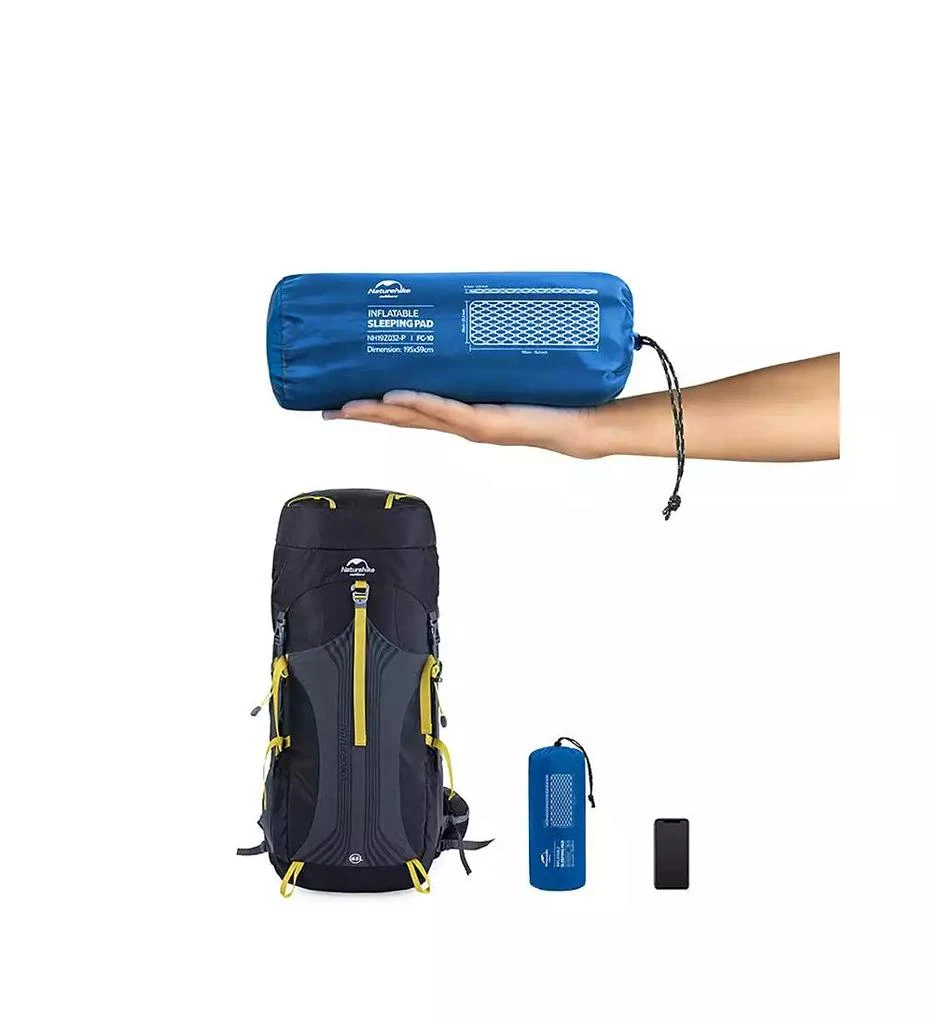 Naturehike Inflatable Camping Sleeping Pad, Ultralight Durable 2.55" Thickness Camping Mattress, Compact Air Mat for Hiking, Traveling, Backpacking&Outdoor 7