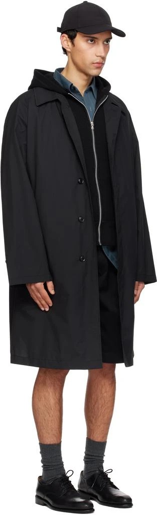 Nanamica Black Packable Balmacaan Coat 2