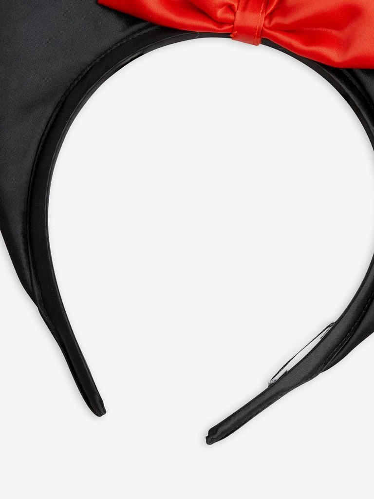 Mini Rodini Mini Rodini Girls Bat Ears Satin Headband in Black 3