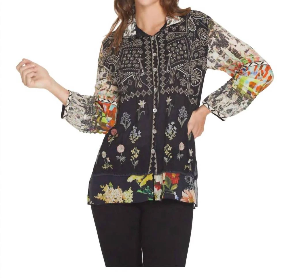 JOHN MARK Overtime Tunic In Multi 1