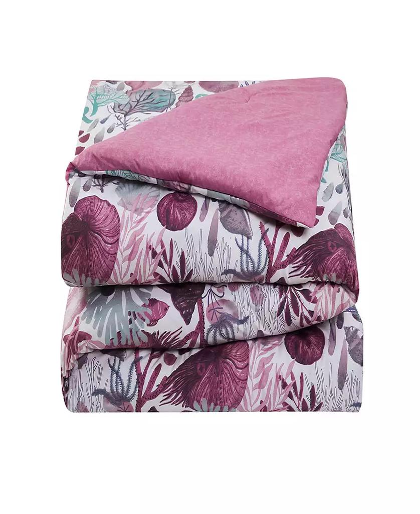VCNY Home Ivory Coast Disperse Print Reversible 3 Piece Quilt Set
