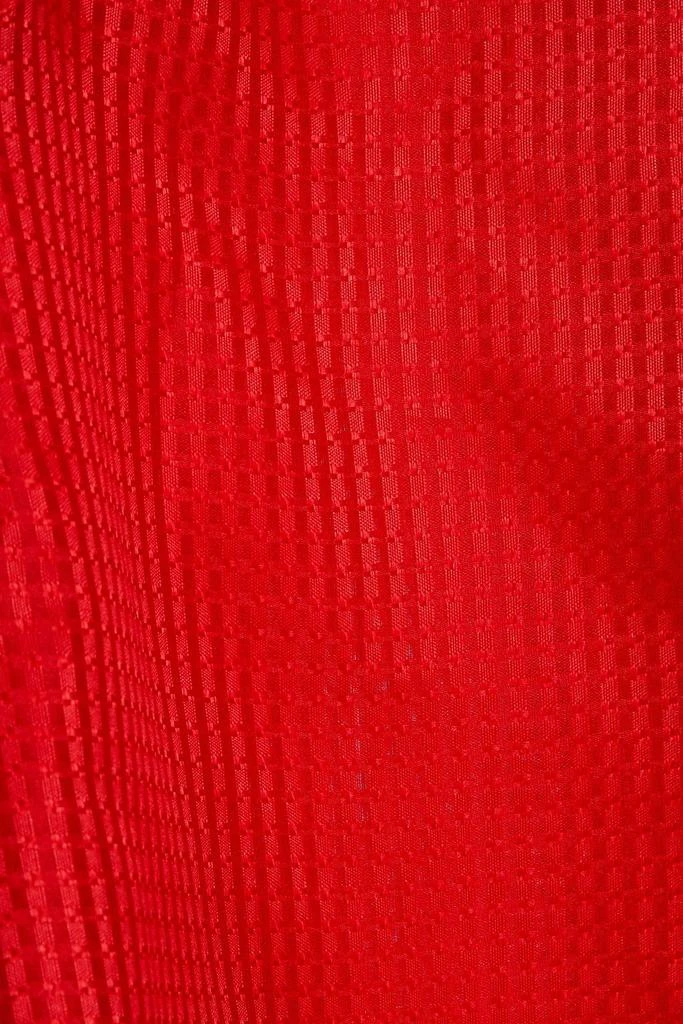 Brandon Maxwell Textured-silk top 4