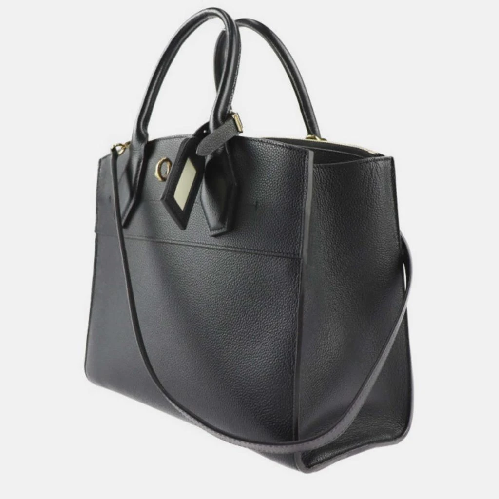Louis Vuitton Louis Vuitton Black Leather City Steamer MM Satchel 2