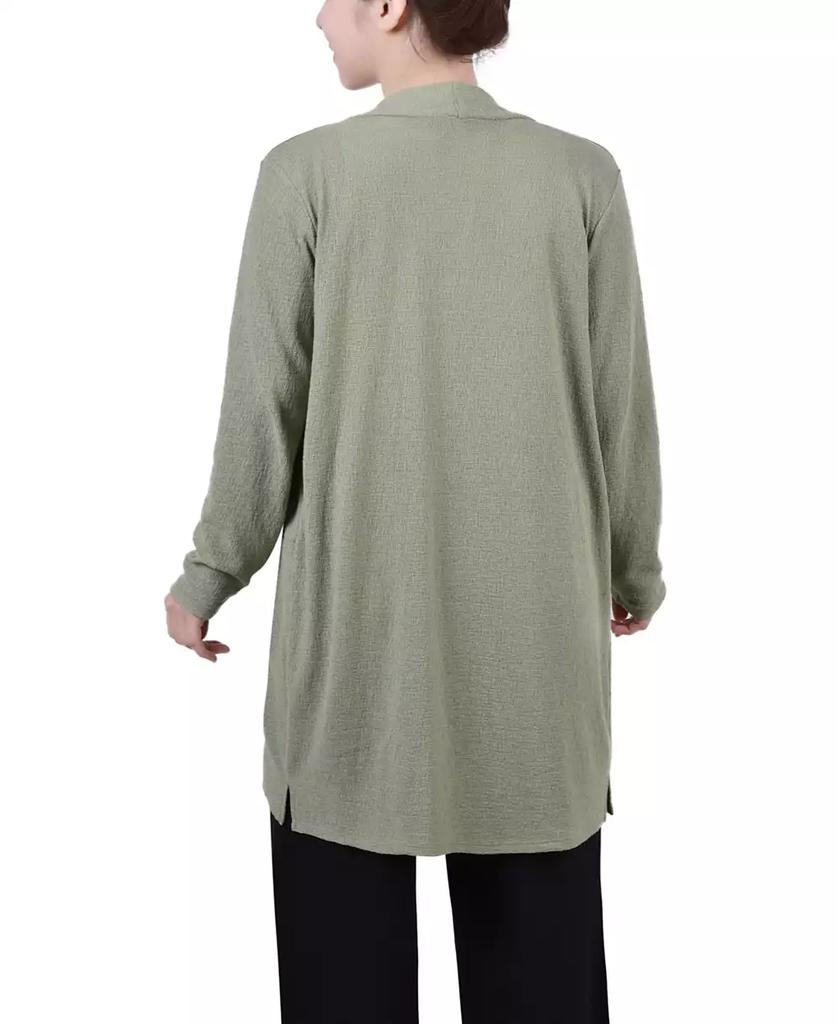 NY Collection Petite Knee Length Cardigan Sweater