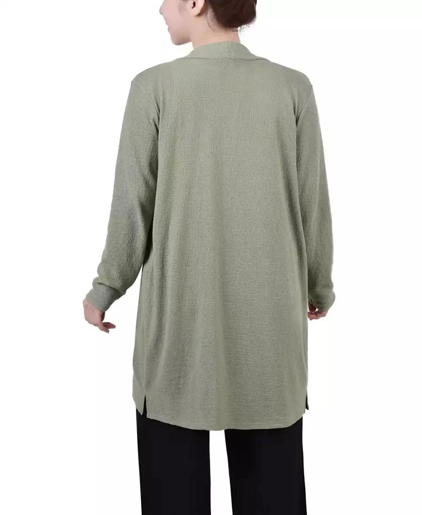 NY Collection Petite Knee Length Cardigan Sweater 2