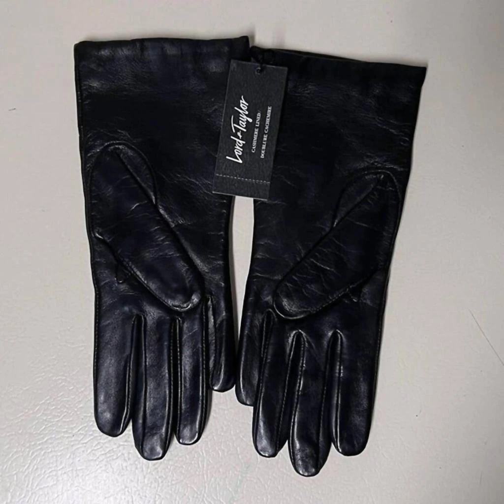 Lord&Taylor Lord & Taylor - Women's Cashmere Leather Gloves 2