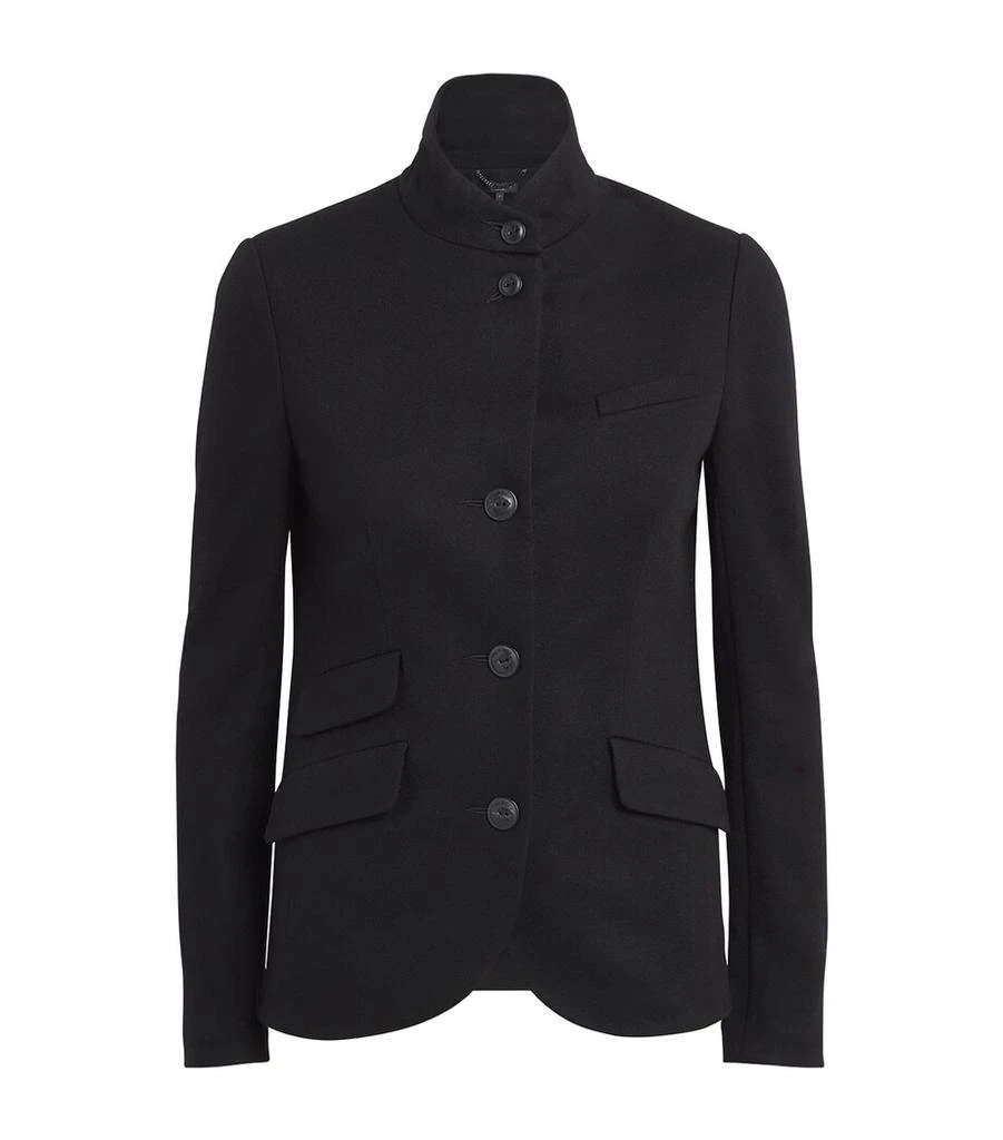 Rag & Bone Wool Stand-Collar Slade Blazer 1