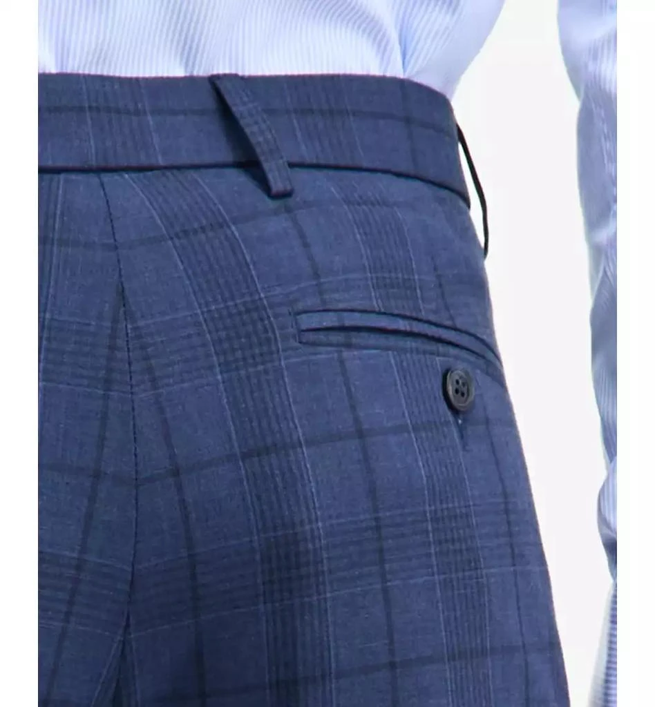 Tommy Hilfiger Men's Modern-Fit Stretch Dress Fall Pants - Blue Plaid - Size 42x30 Tommy Hilfiger Men's Modern-Fit Stretch Dress Fall Pants - Blue Plaid - Size 42x30
