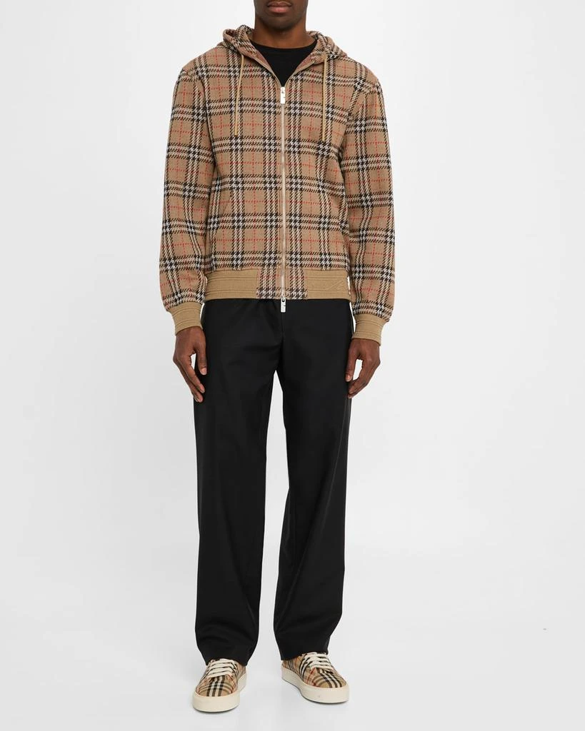 Burberry Men's Check Full-Zip Hoodie 2