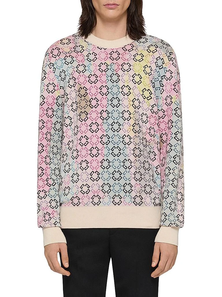 Givenchy Multicolor Sweater in Monogram 72 Cotton 3