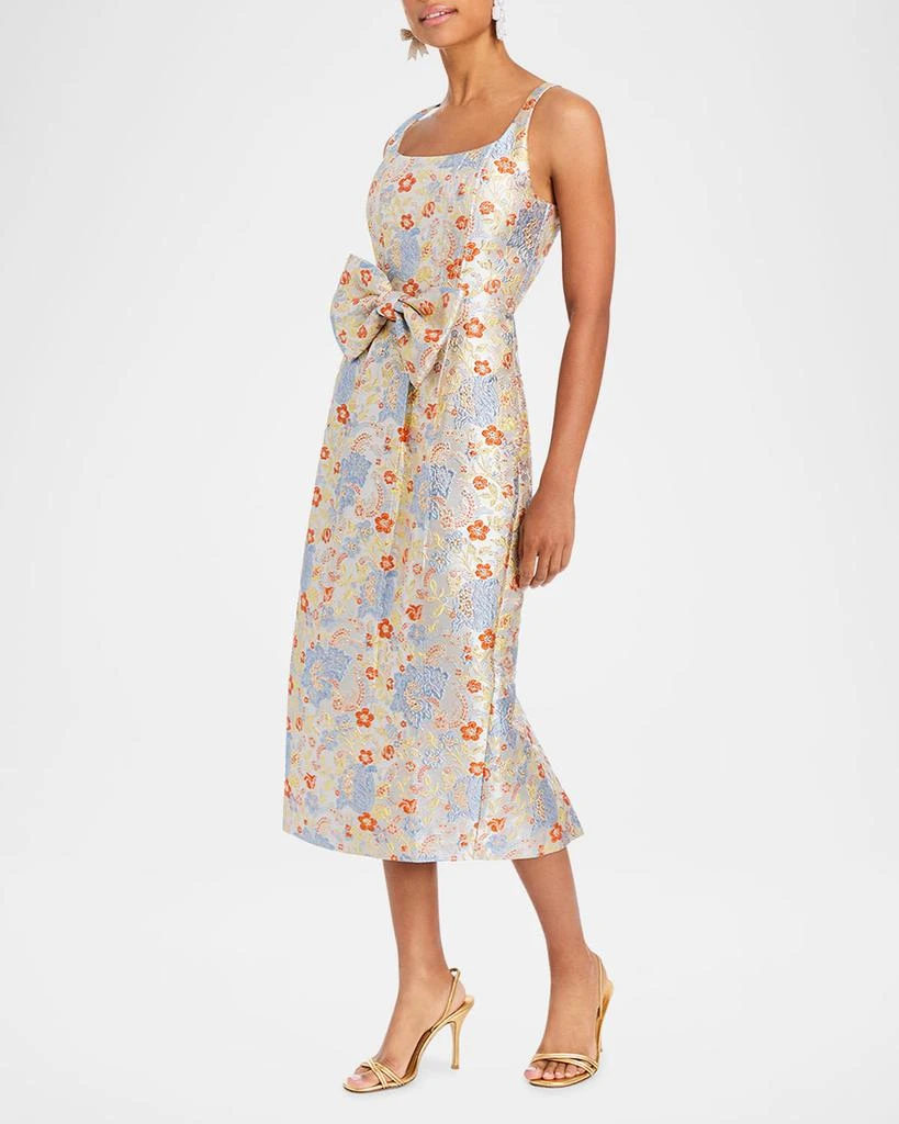 Shop Audrey Bow-Front Metallic Jacquard Midi Dress on Sale at BeyondStyle   Get 67% Off Audrey Bow-Front Metallic Jacquard Midi Dress with Limited-Time  Flash Deals, Exclusive Discounts, and Special Offers. Enjoy Unbeatable
