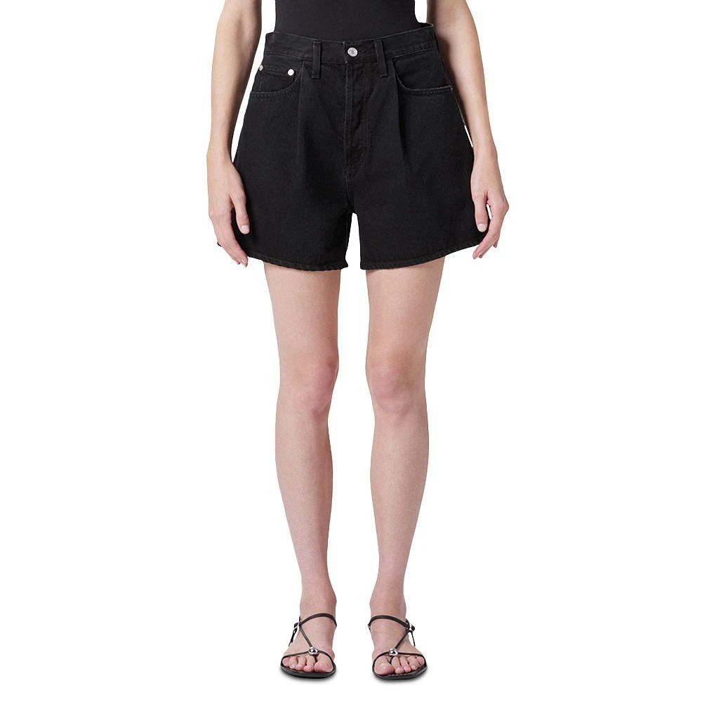 AGOLDE Rhoda Pleated A Line Shorts 1