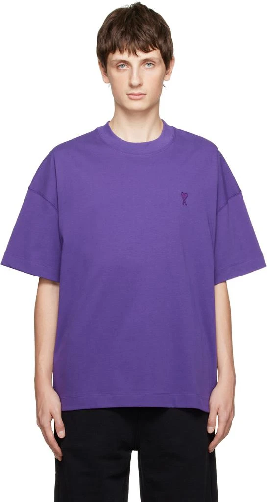 AMI Purple Ami de Cœur T-Shirt 1