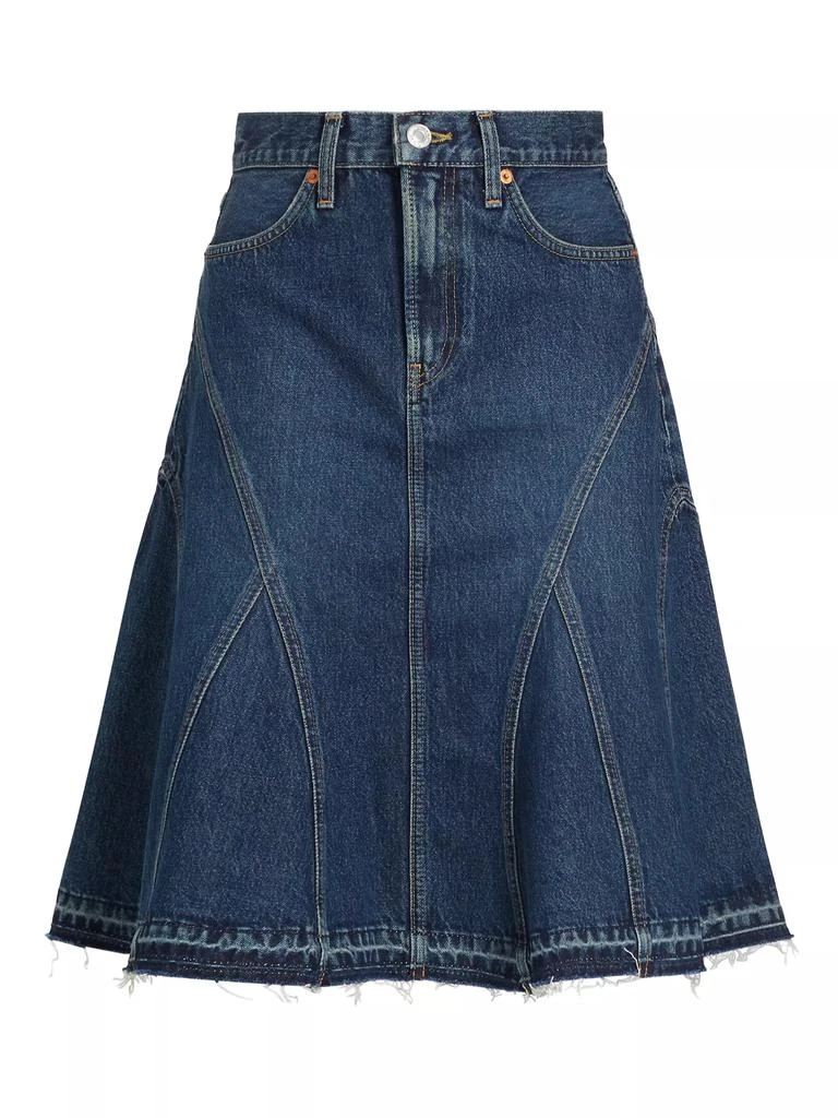 Re/Done Denim Midi-Skirt 1