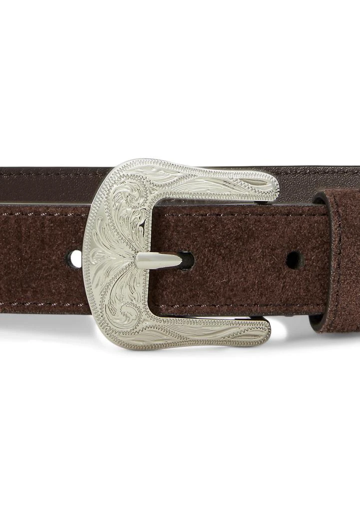 Ralph Lauren Tooled-Buckle Leather Belt 2