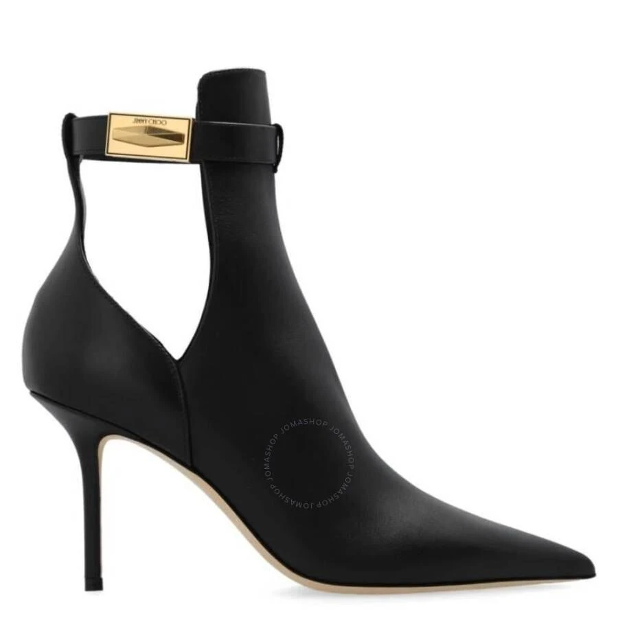Jimmy Choo Black Nell 85 Leather Ankle Boots 1
