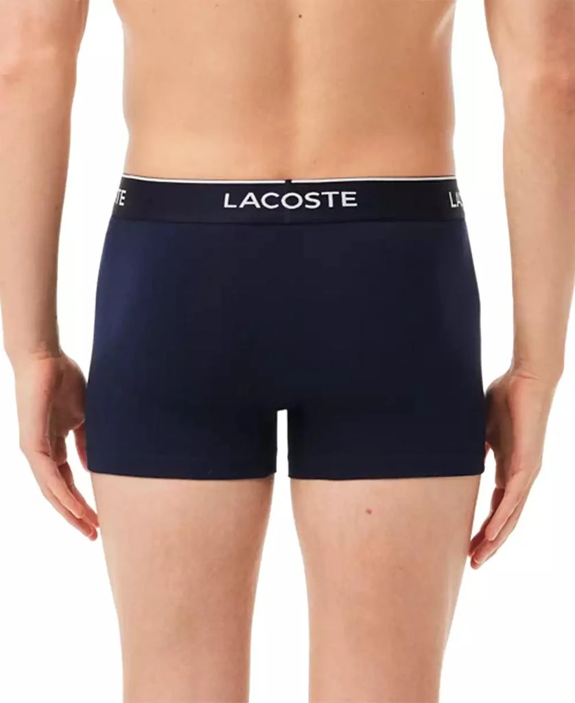 Lacoste Men's 3-Pack Regular-Fit Logo Waistband Trunk Underwear 8