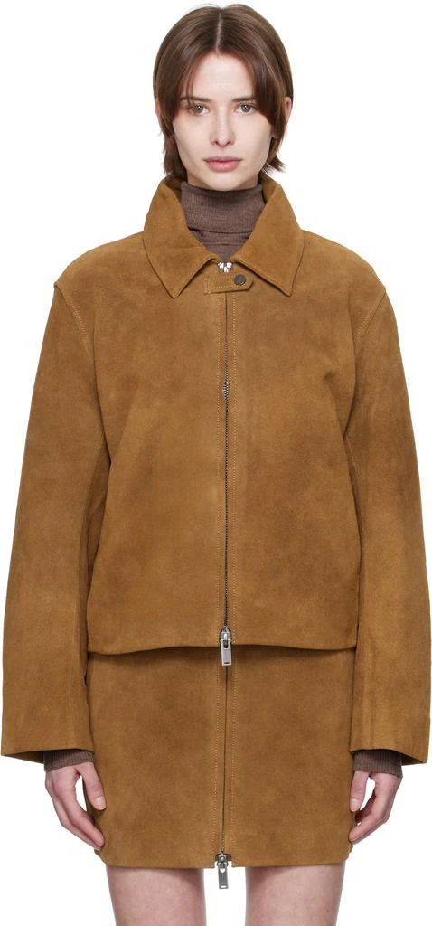 HOLZWEILER Tan Cia Suede Leather Jacket 1